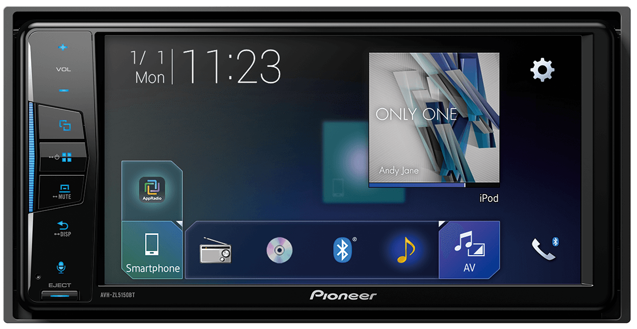 Pioneer AVH-Z5150BT 7" Carplay/AndroidAuto Double Din Radio