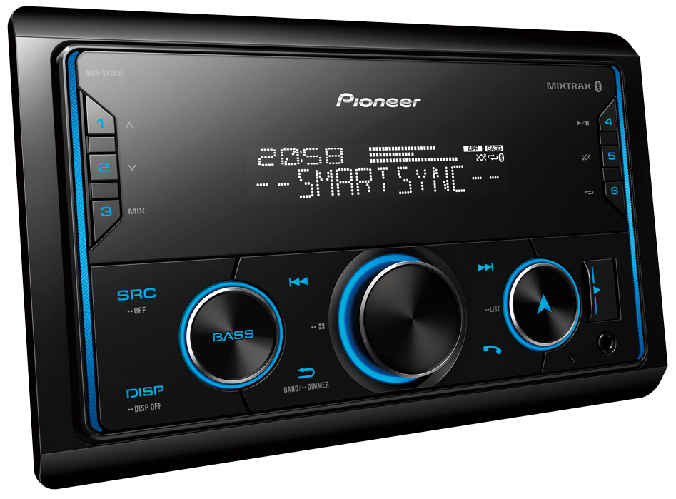 Pioneer MVH-S425BT Bluetooth/USB/AUX/FM Double Din Media Player