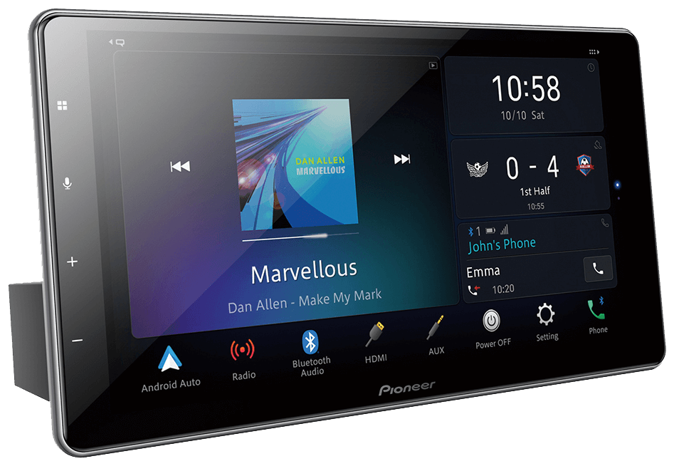 Pioneer DMH-ZF9350BT 9″ Carplay/AndroidAuto Floating Single Din Radio