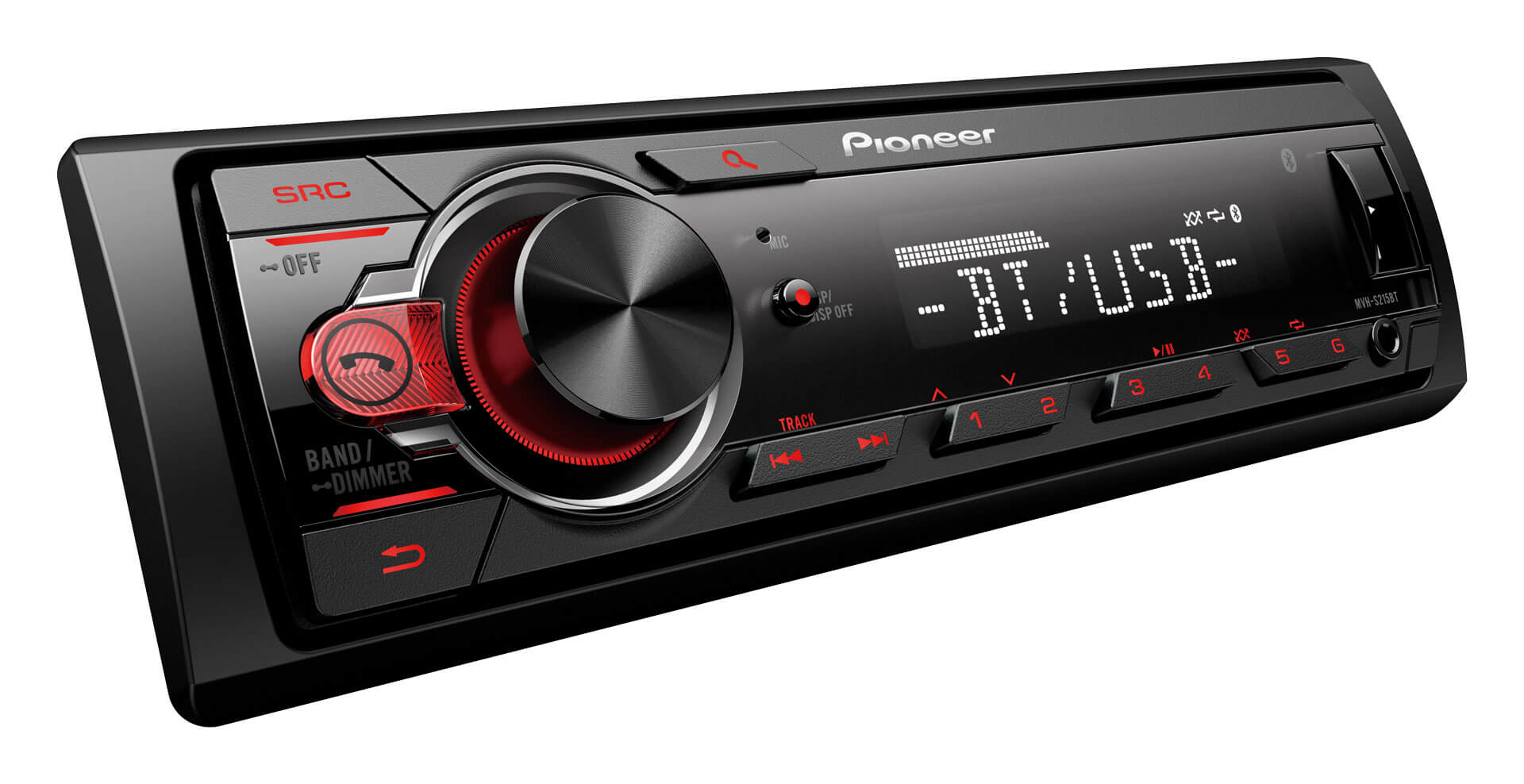 Pioneer MVH-S325BT Car Audio | FLAC, MP3, WMA/WAV Playback